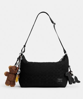 ＜COACH＞レオ　クロスボディ・シグネチャー　ナイロン・チャーム